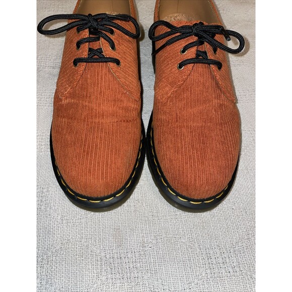 Dr. Martens Men’s Corduroy Oxfords Size 8 M Orange Streetwear Outdoors City NWOB main image 8